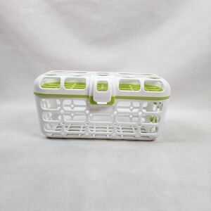 Munchkin Dishwasher Washing‎ Rack Baby Bottle Straws Nipples White Green
